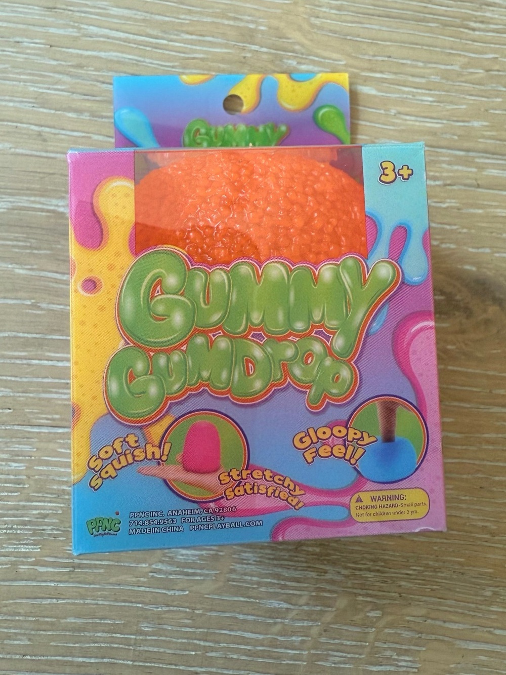 🍬 Gummy Gumdrop Squishy Toy Orange Soft Squish Sensory Fidget NWT